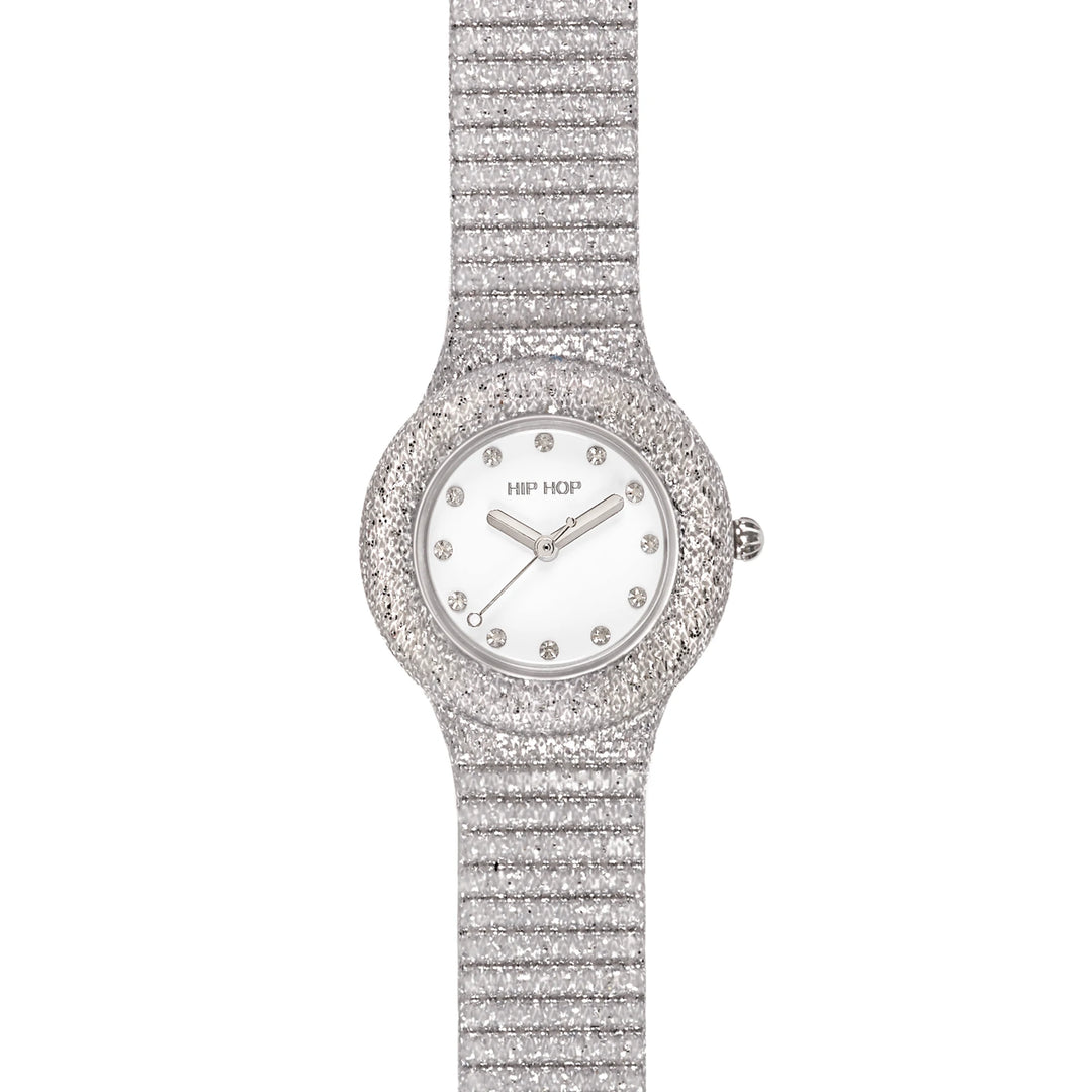 Hip Hop ur Silver Shimmer Crush 32mm HWU1336