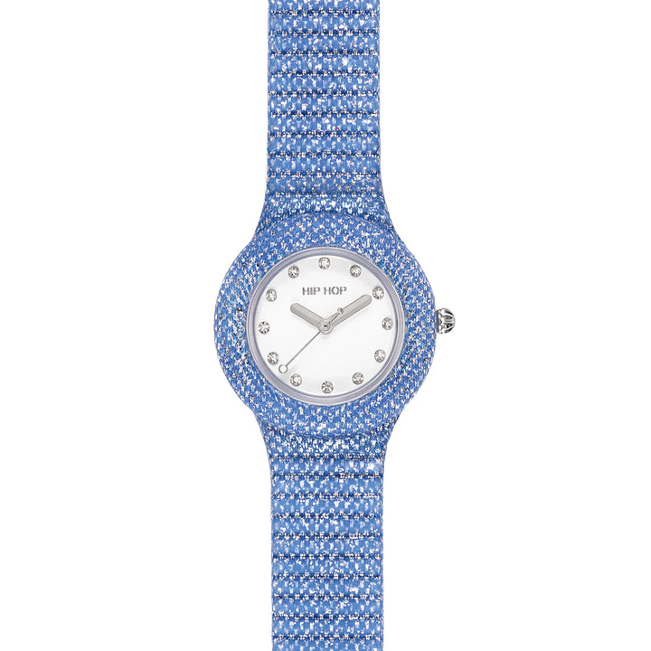 Ceas hip hop Blue Shimmer Crush 32mm HWU1337