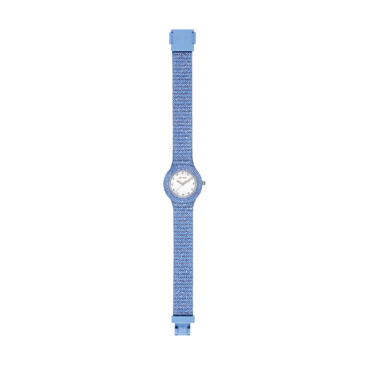 Ceas hip hop Blue Shimmer Crush 32mm HWU1337