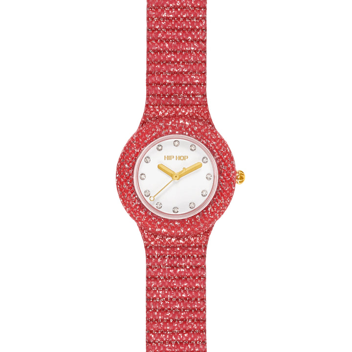 Ceas hip hop Red Shimmer Crush 32mm HWU1338