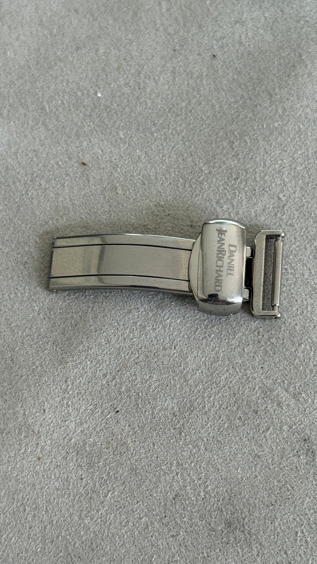 Utbyggnadsspänne för Daniel JeanRichard stålklocka 12mm