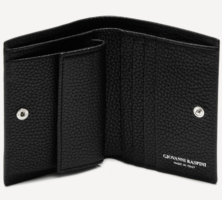 Giovanni Raspini wallet with internal pocket embossed leather 925 silver L0016