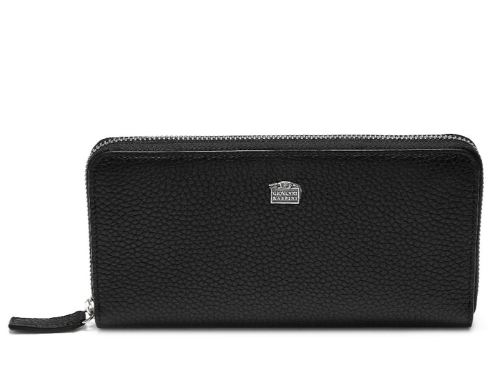 Giovanni Raspini grote portemonnee met rits, reliëfleer 925 zilver L0019