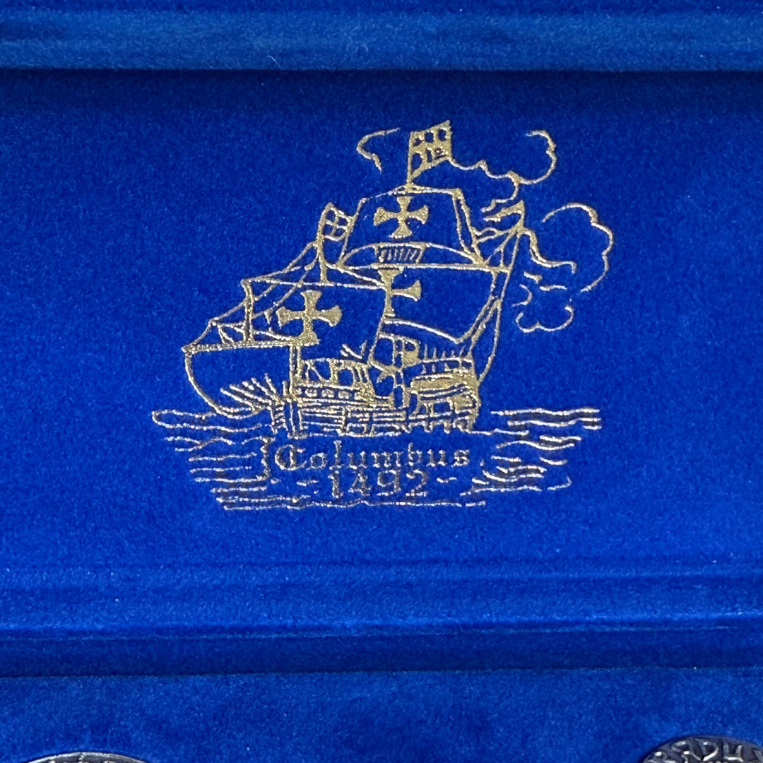 Silver coin set 5th centenary of discovery of America 1492-1992