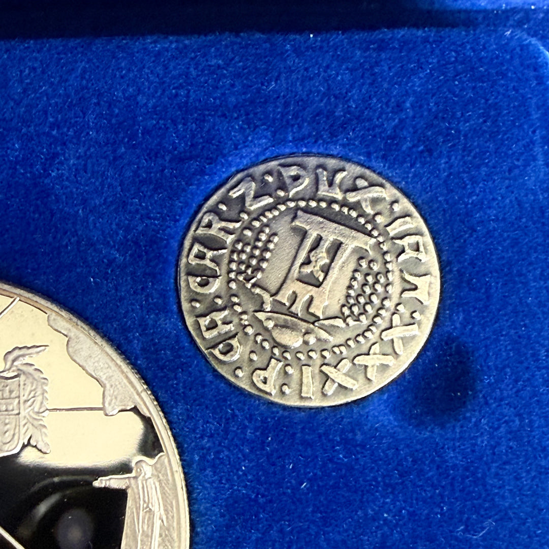 Silver coin set 5th centenary of discovery of America 1492-1992