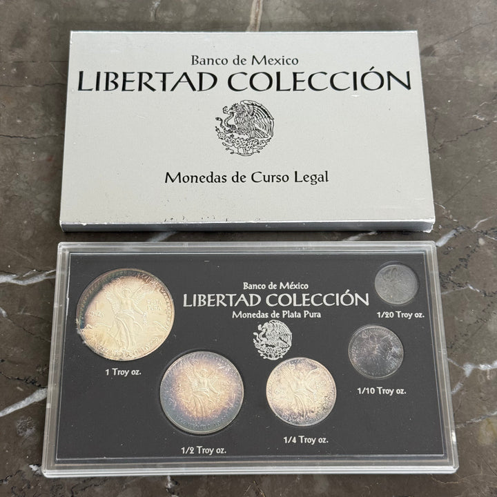 Monete in argento Banco de Mexico Libertad Colección 1992