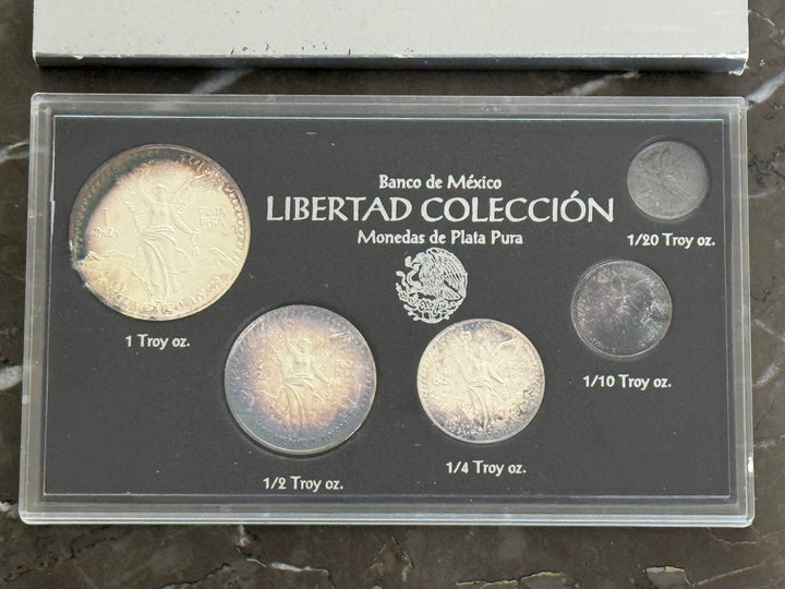 Monete in argento Banco de Mexico Libertad Colección 1992