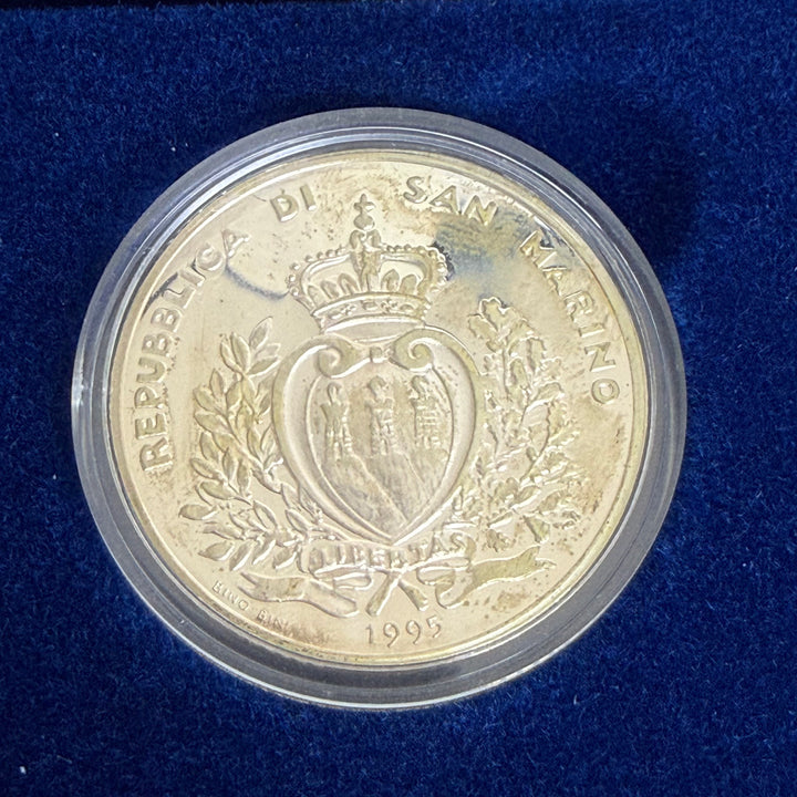 Monete in argento 5000 10000 Lire Repubblica di San Marino Amerigo Vespucci 1995
