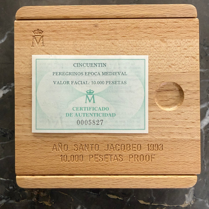Zilveren munt van 10000 Peseta's Año Santo Jacobeo 1993