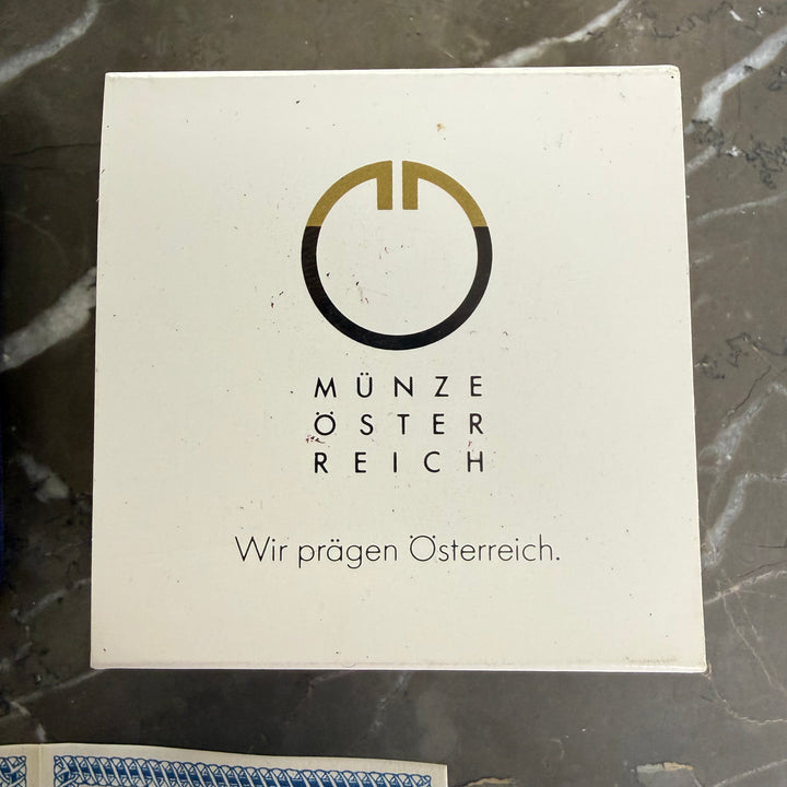 Moneta in argento 100 scellini austriaci 200° morte Wolfgang Amadeus Mozart 1991