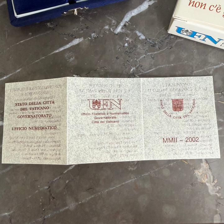 Sølvmønt 10€ Pontificate of His Holiness John Paul II år XXIV 2002