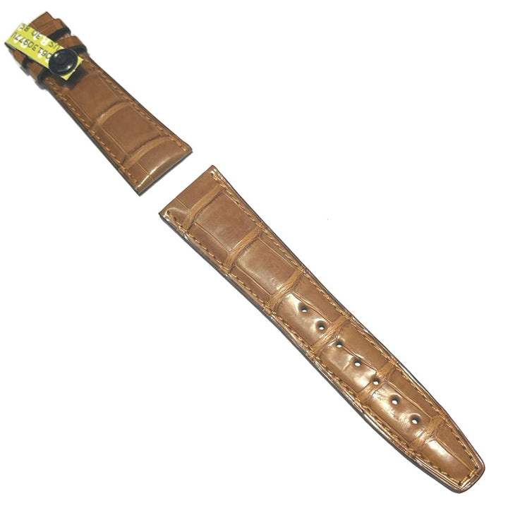 Correa de aligátor marrón claro mate estándar IWC piezas 22/18 para hebilla Ardiglione IWA18285