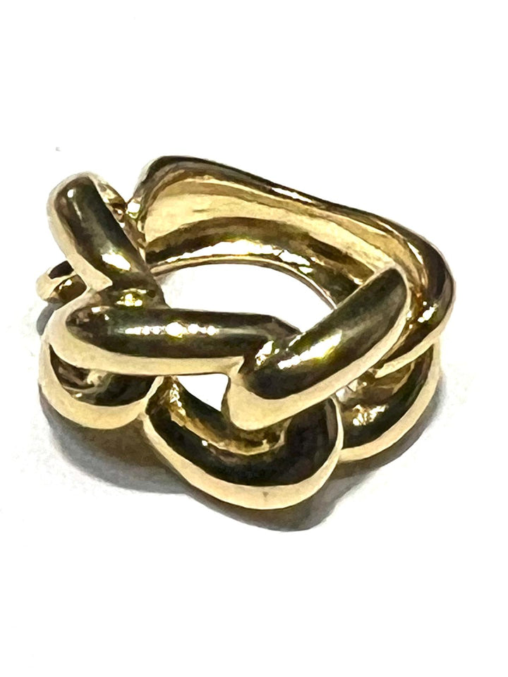 Federica Rossi groumette ring in 18kt gold laminated bronze FR.AN.11