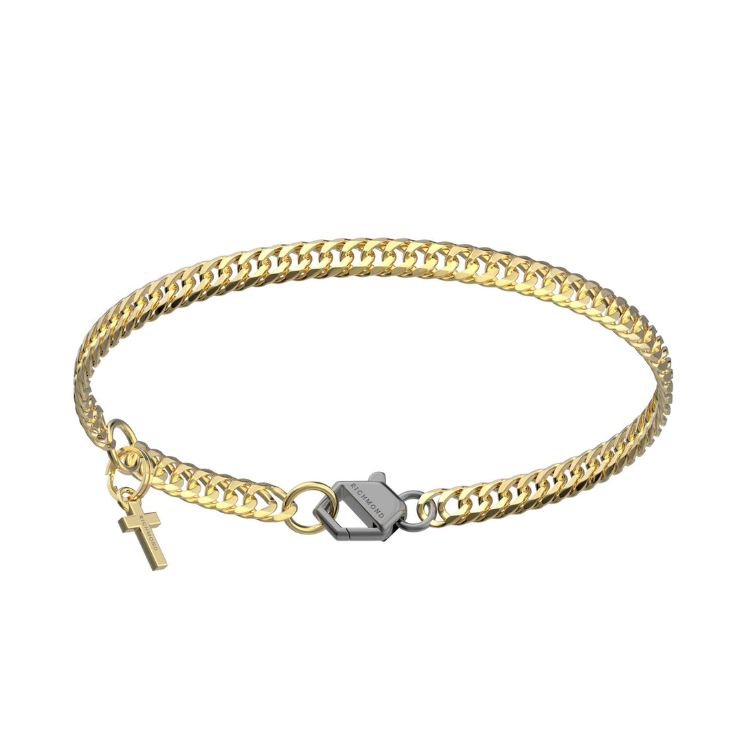 John Richmond armbånd titanium PVD guld finish Lab Grown diamanter JRRB15GB