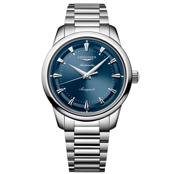 Ceas automat Longines Heritage 40mm albastru din oțel L1.650.4.92.6