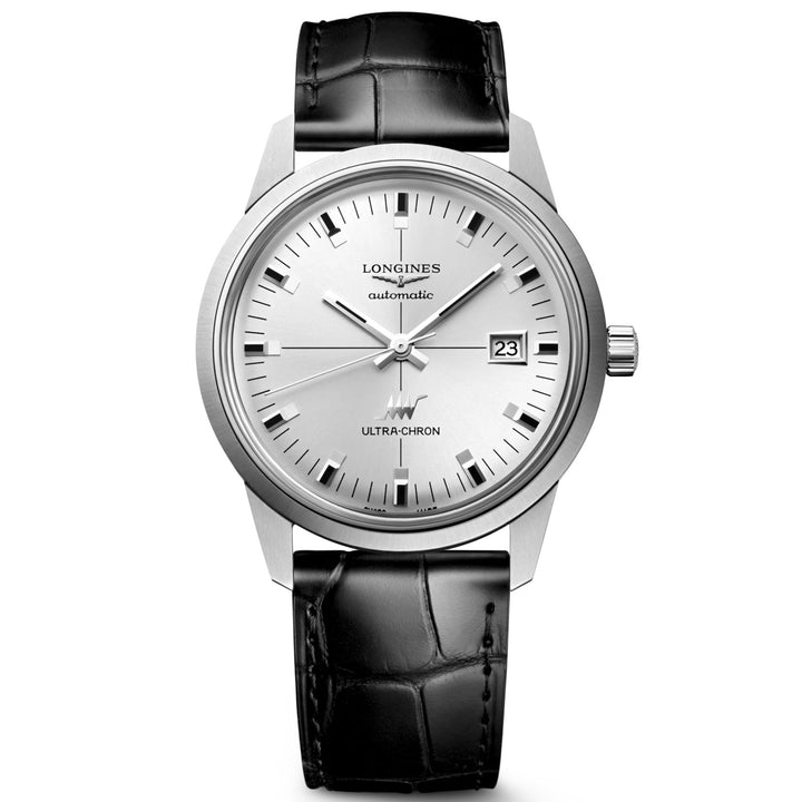 Ceas Longines Ultra-Chron Classic 37mm argintiu automat otel L2.537.4.72.2