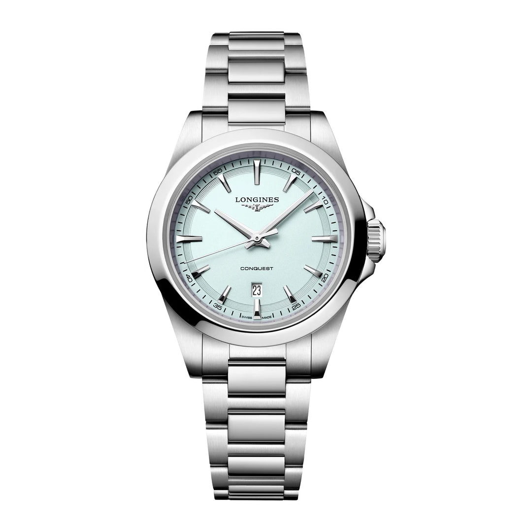 Longines Conquest óra 30 mm-es mentakék kvarc acél L3.350.4.92.6