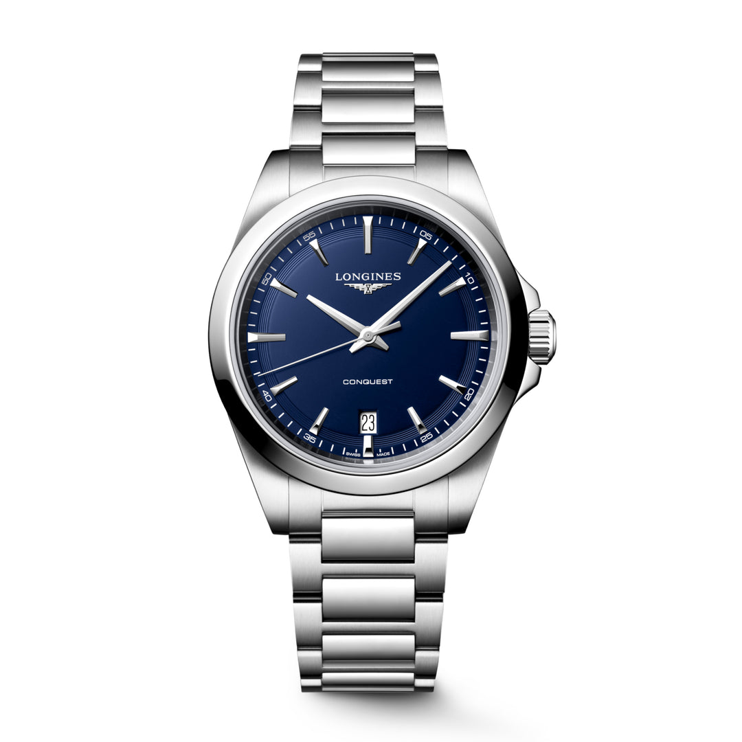 Hodinky Longines 38mm modrá křemenná ocel L3.750.4.92.6