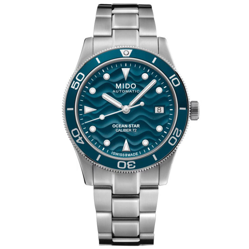 Relógio Mido Ocean Star Special Edition 39mm azul automático aço M026.907.11.041.01