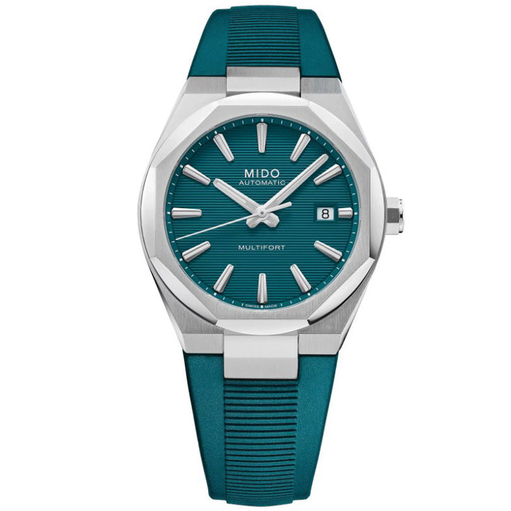 Mido hodinky Multifort 8 One Crown zelená 40mm automatická ocel M055.507.17.091.00