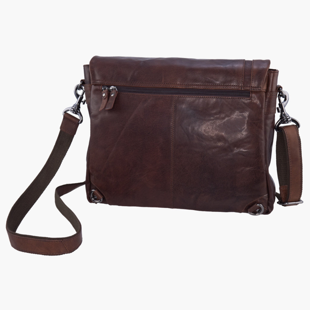 Aeronautica Militare Vintage nahkainen miesten lähettiläs AM350-NE