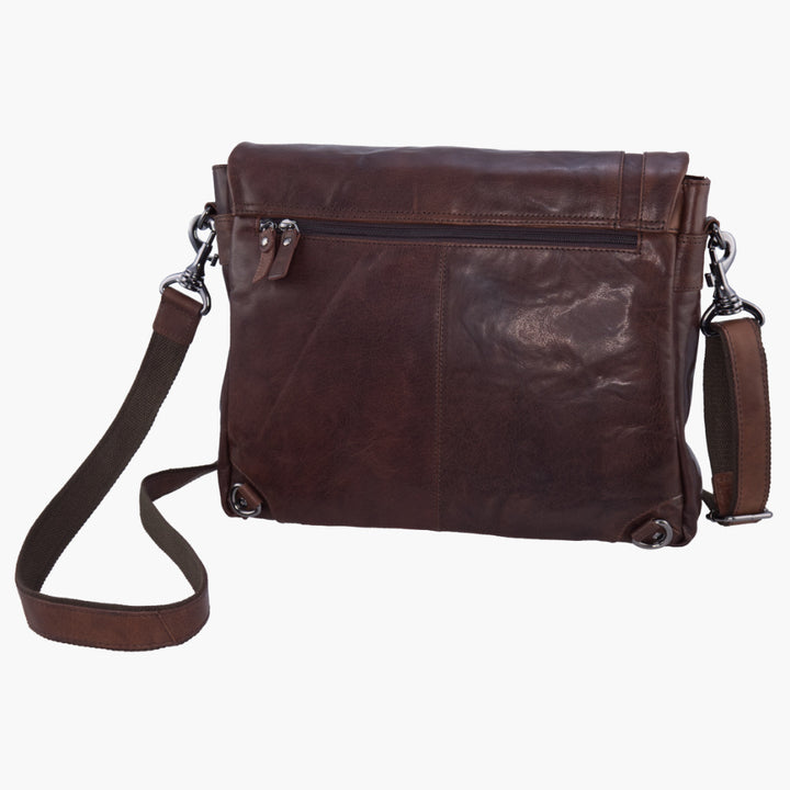 Aeronautica Militare Vintage nahkainen miesten lähettiläs AM350-NE