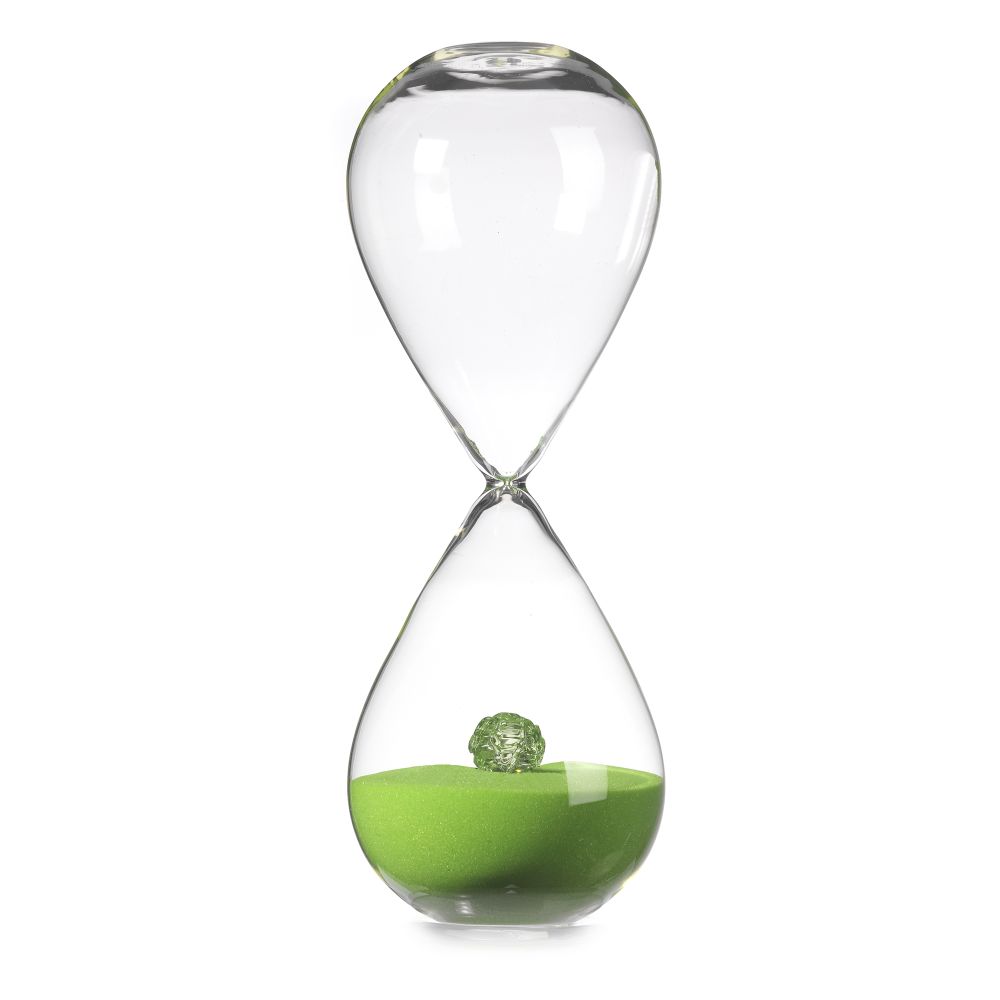 Onlylux timeglas The Love Knot grøn h. 26 cm OL02860