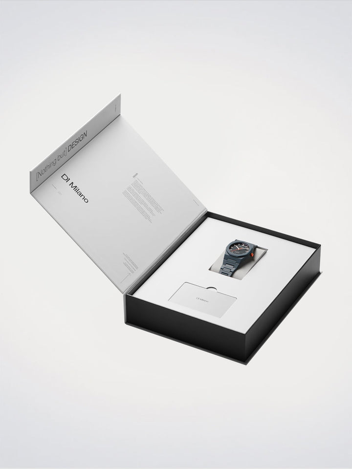 Reloj D1 Milano Legacy de policarbonato azul 40,5 mm D1-PCBJ41