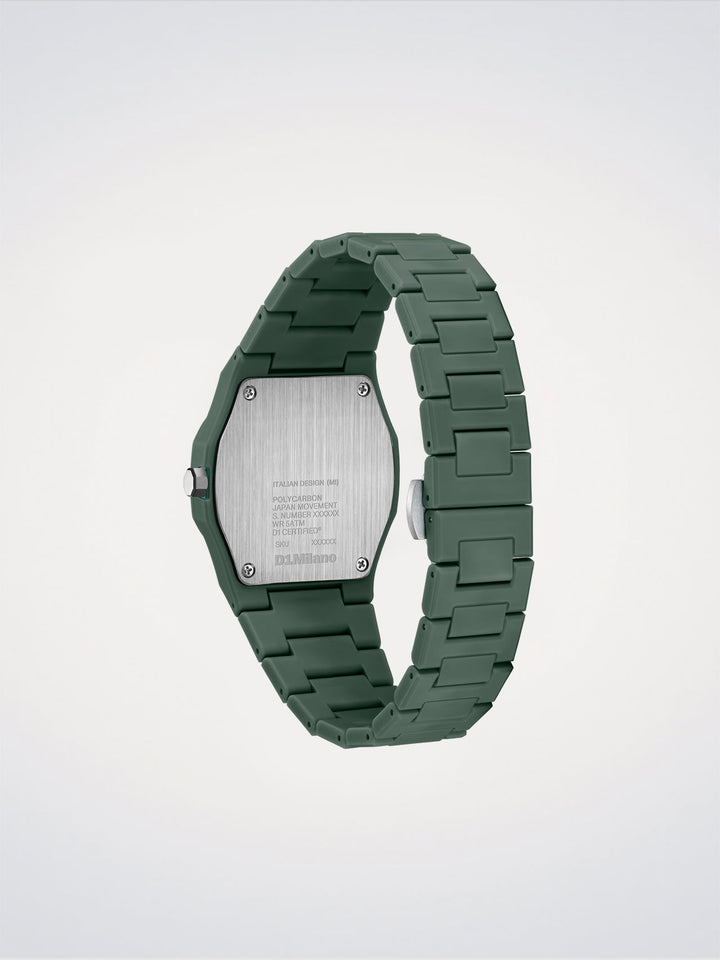 Ρολόι D1 Milano Green Legacy Polycarbon 40,5 mm D1-PCBJ42