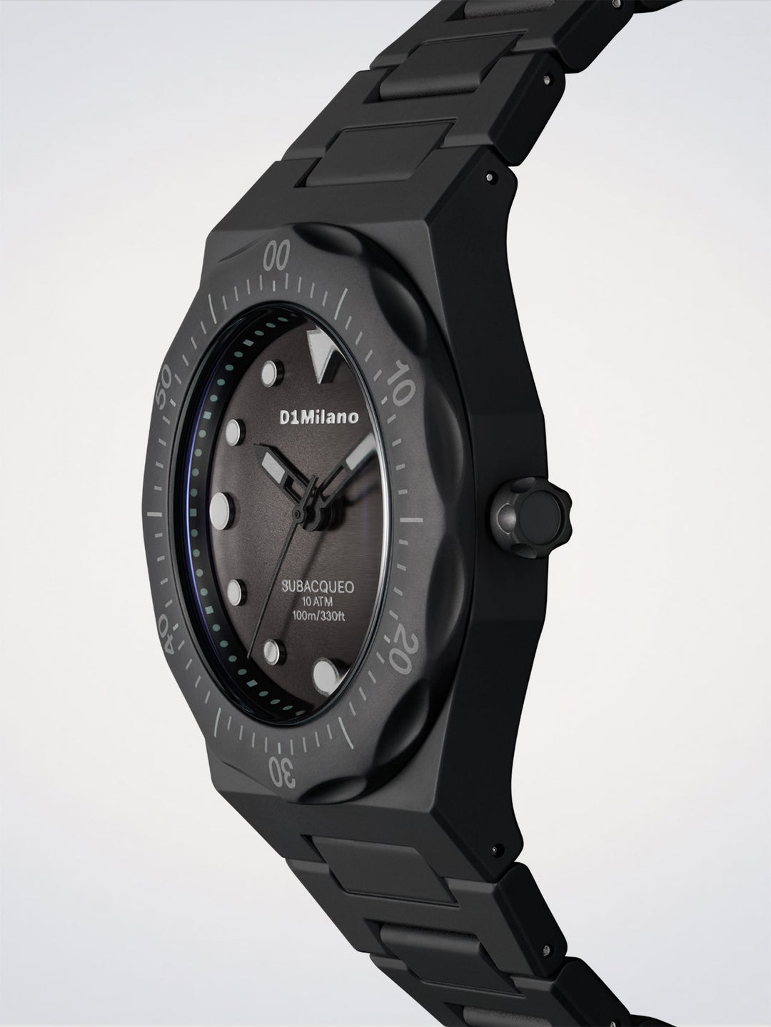 D1 Milano Carbon Diver Watch Polycarbon 40,5 mm D1-PDBJ01