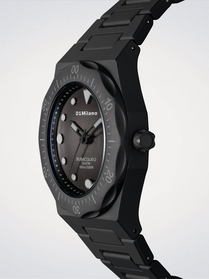 D1 Milano Carbon Diver Watch Polycarbon 40,5 mm D1-PDBJ01