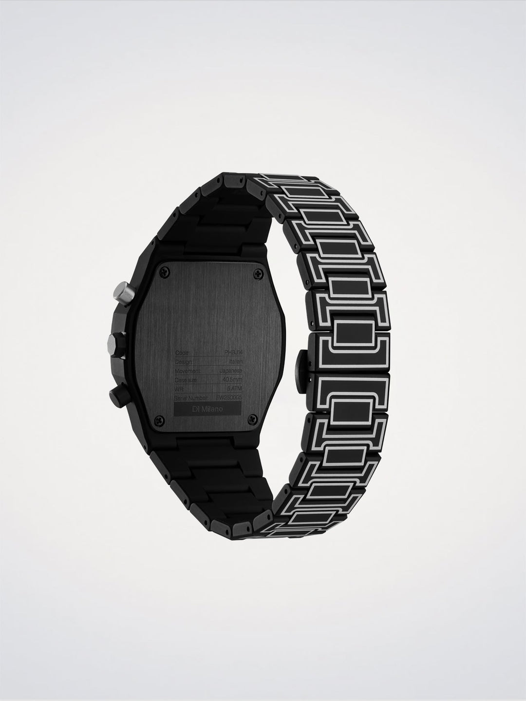D1 Milano Μαύρο Σκίτσο Polychrono 40,5 mm D1-PHBJ14