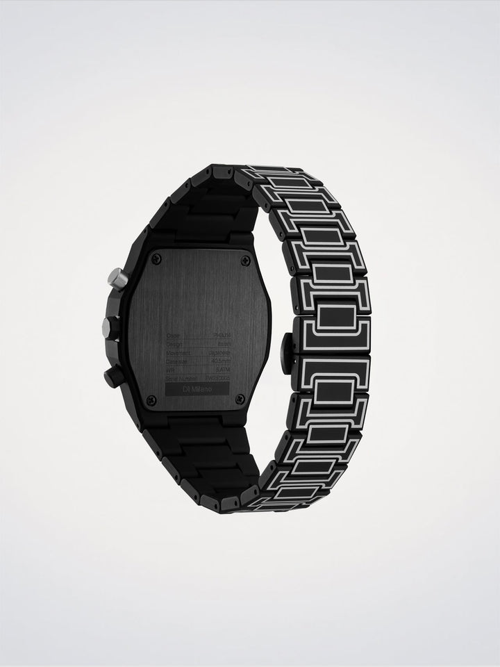 D1 Milano Μαύρο Σκίτσο Polychrono 40,5 mm D1-PHBJ14