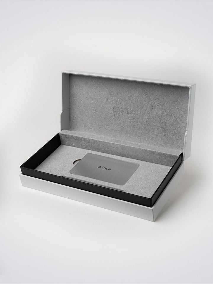 Caneta Esferográfica D1 Milano Preta e Prateada D1-PNSTU006