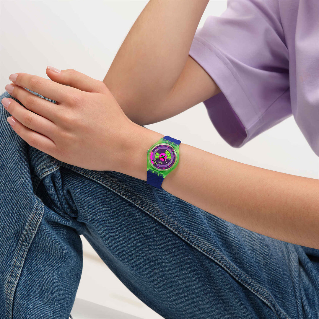 Relógio Swatch NEON SKYCHART Originals Gent 34mm SO28G704