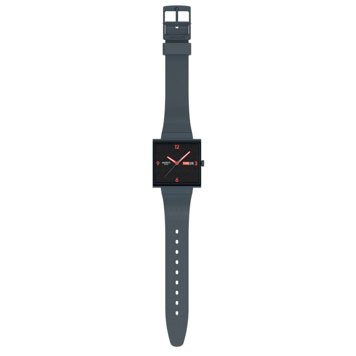 Relógio Swatch SQUARED OFF Originais E se? 42mm SO34M701