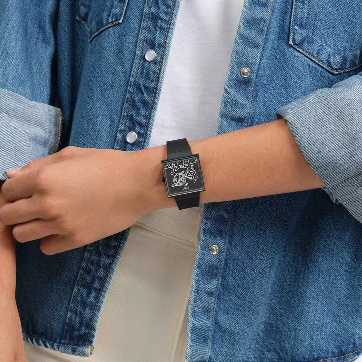 Swatch-Uhr BREAK LOOSE Biokeramik Was wäre, wenn? Sammlung 33mm SO34Z103