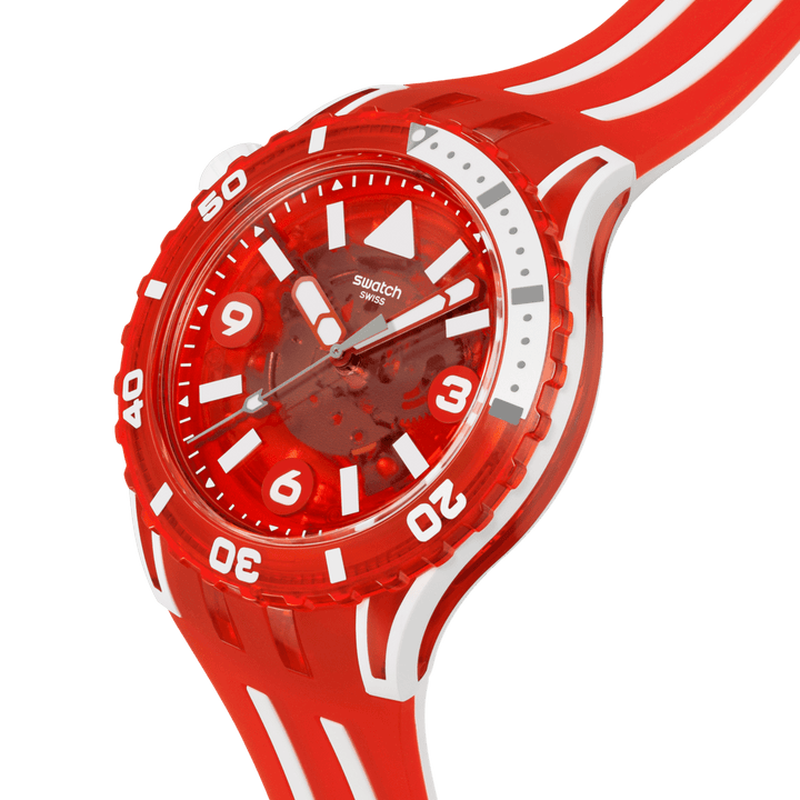 Swatch orologio SCUBAQUA LION'S MANE 44mm SSCU09R100