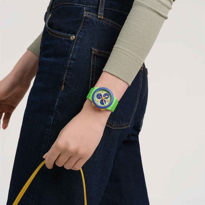 Swatch ur FLOWING FRESHLY Originals Chrono 42mm SUSG101