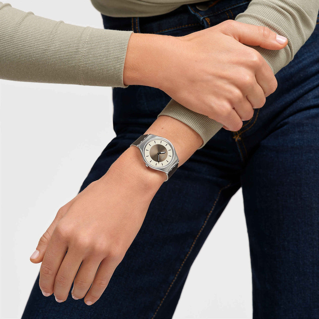 Swatch kello HAZEL DELIGHT Originals Skin Irony 38mm SYXS158