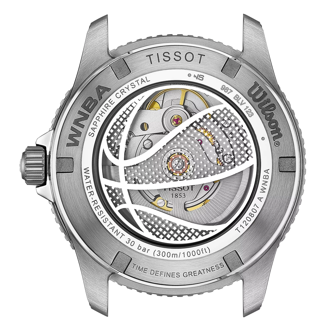 Tissot ur Seastar Wilson WNBA special edition 40mm sort automatisk stål T120.807.17.051.00