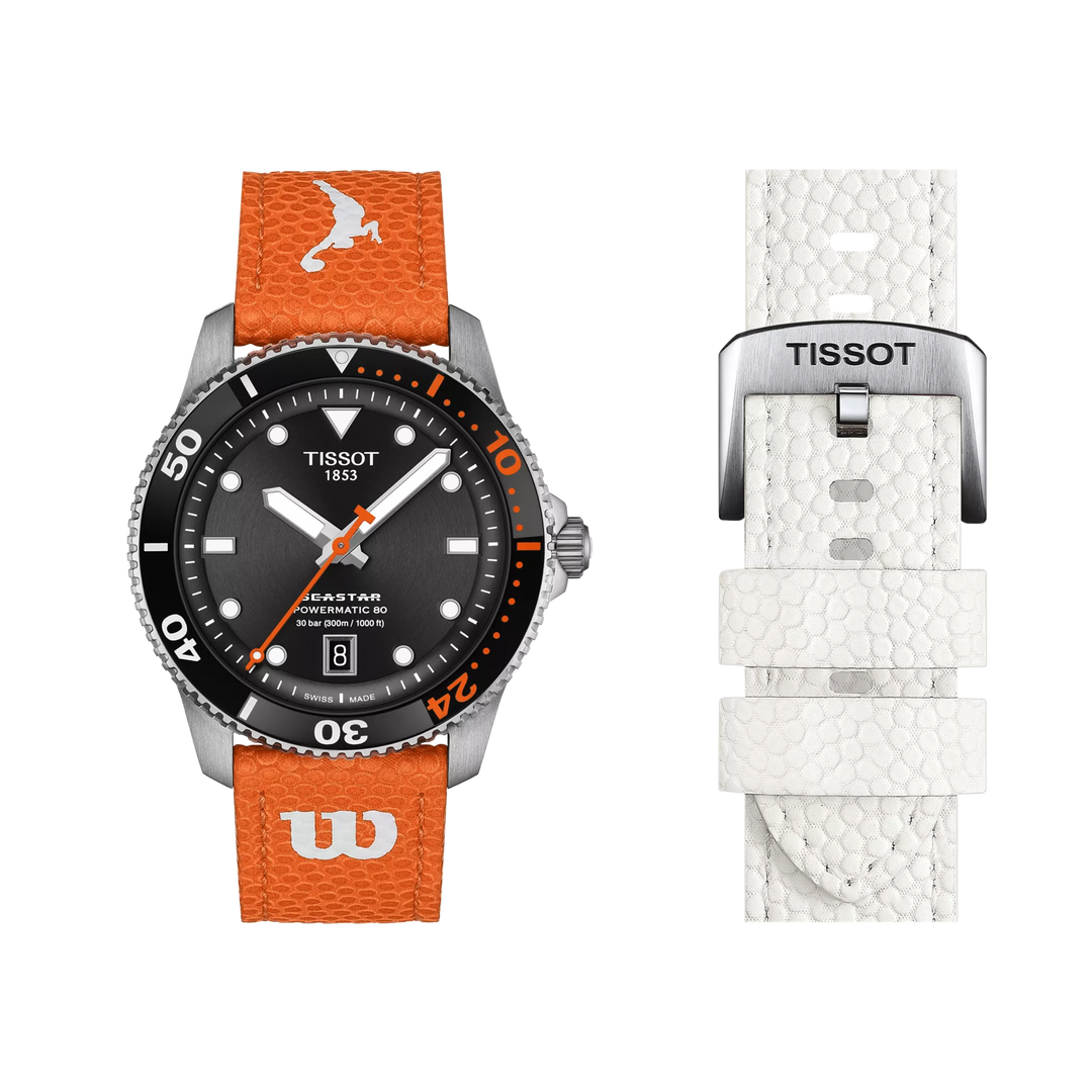 Tissot ur Seastar Wilson WNBA special edition 40mm sort automatisk stål T120.807.17.051.00