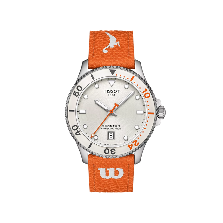 Tissot Uhr Seastar Wilson WNBA Sonderedition 40 mm Silber Quarzstahl T120.410.17.011.00