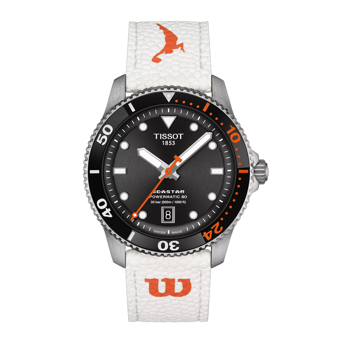 Tissot ur Seastar Wilson WNBA special edition 40mm sort automatisk stål T120.807.17.051.00