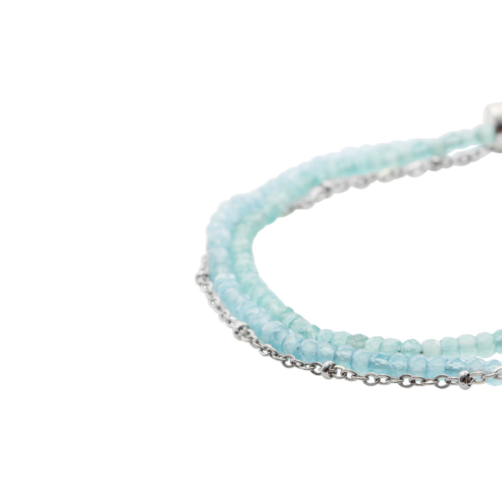 Bratara Breil Magnetica System Small Sea Water din otel cu cristale TJ3623