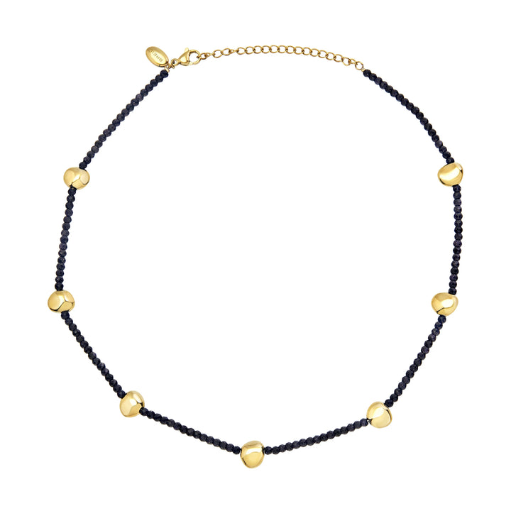 Gargantilha Breil B Rocks em aço com acabamento em arenito dourado IP TJ3695