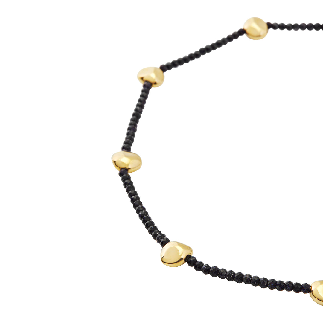 Gargantilha Breil B Rocks em aço com acabamento em arenito dourado IP TJ3695