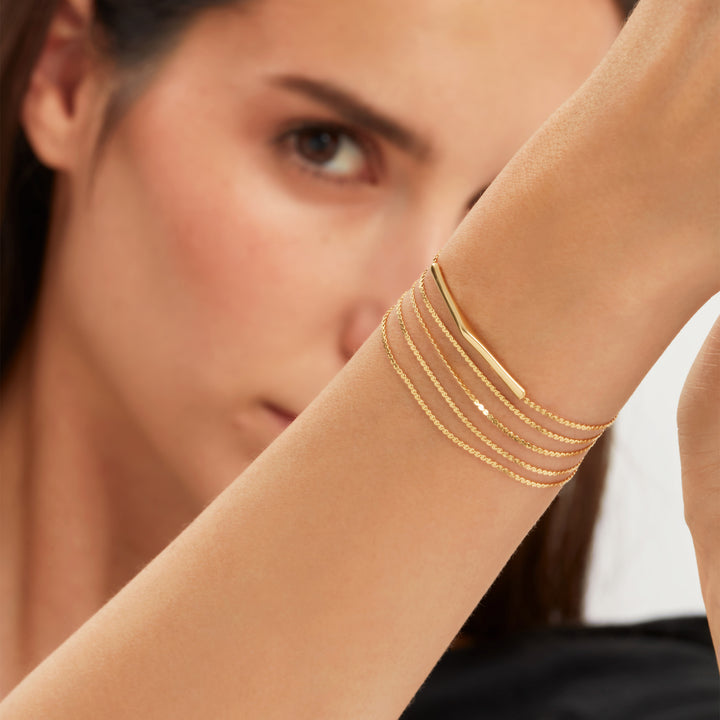 Bracelet Breil Roll Up en acier finition Or IP TJ3805