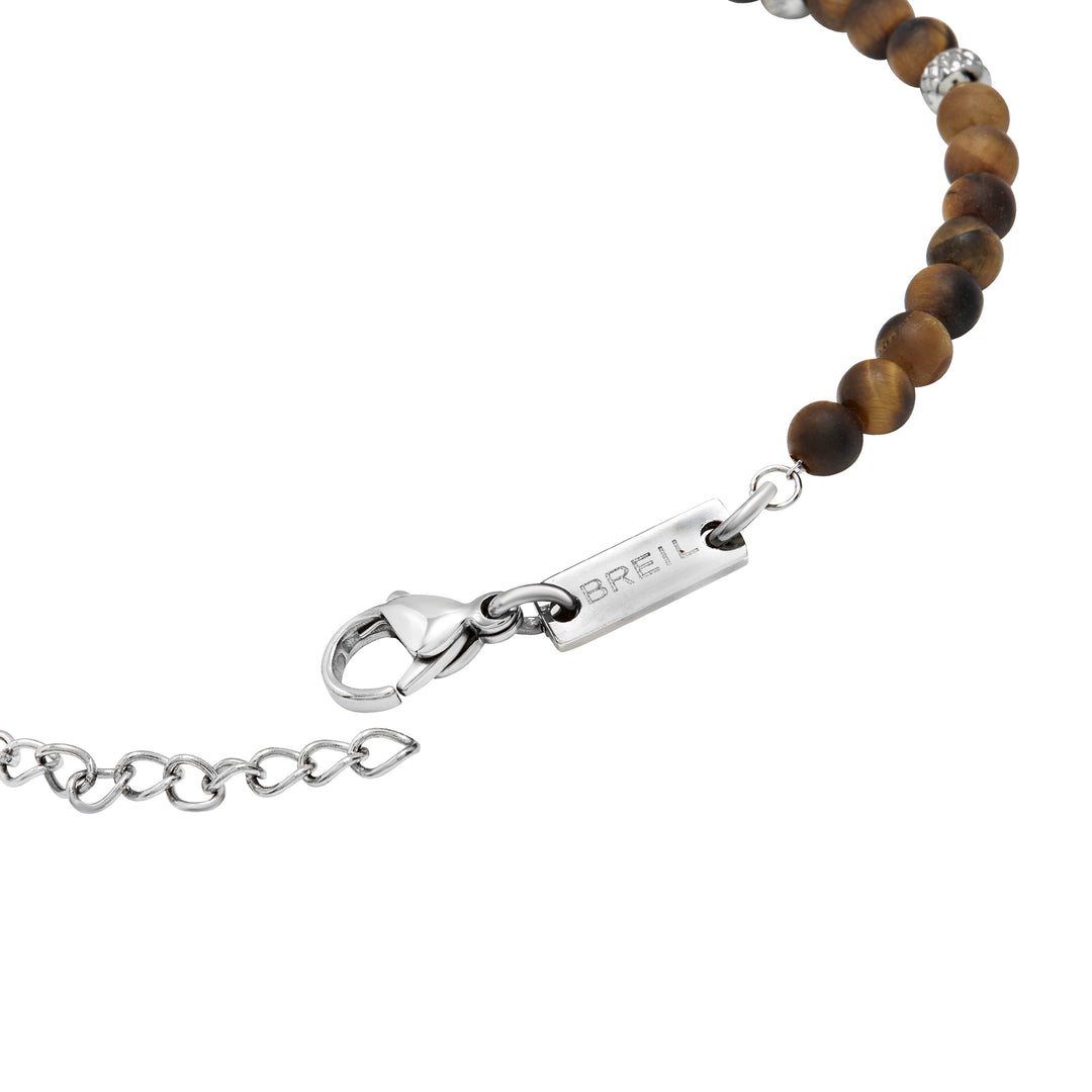 Breil Wildstalen tijgeroog armband TJ3823
