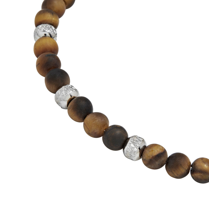 Breil Wildstalen tijgeroog armband TJ3823